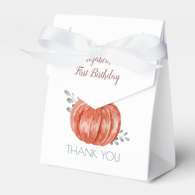 Ballotins Un petit Citrouille 1er anniversaire (Verso)
