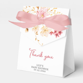 Ballotins Un petit Merci Baby shower Fleur sauvage