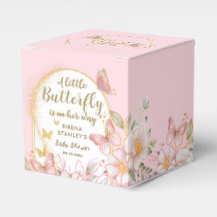 Ballotins Un Petit Papillon   Baby shower rose floral fille