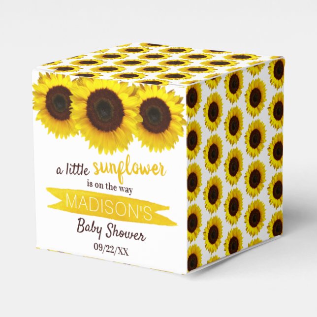 Ballotins Un Petit Tournesol Est En Route ! Baby shower (Verso)