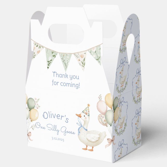 Ballotins Un sot Goose Blue Sage Garçon 1er anniversaire (Ouvert)