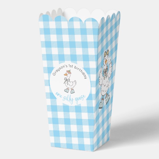 Ballotins Un sot Oie bleu Anniversaire Popcorn (Recto)