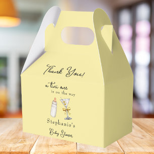 Ballotins Un Tini Sur Le Chemin Baby shower Martini Jaune