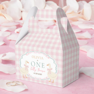 Ballotins Une drôle d'oie fille au ruban rose 1er anniversai