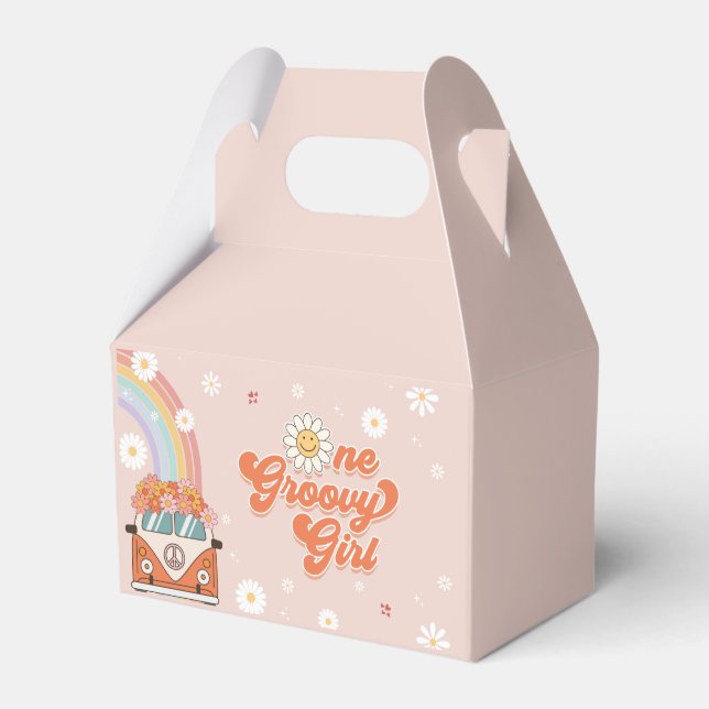 Ballotins Une fille Super Retro Arc-en-ciel 1er anniversaire (Verso)