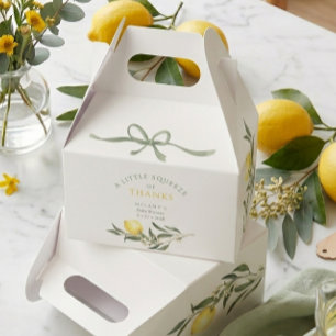 Ballotins Une pression de remerciements Baby Shower Citron C