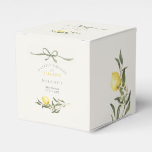 Ballotins Une pression de remerciements Baby Shower Citron C