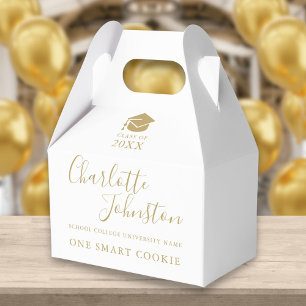 Ballotins Une Smart Cookie Gold Script Graduation Party
