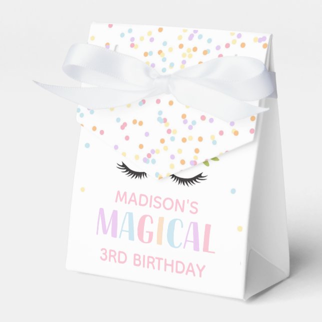 Ballotins Unicorn Fleurs Pois de fête d'anniversaire (Verso)