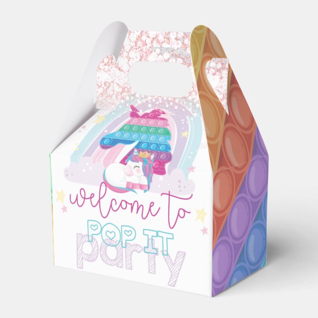 Ballotins Unicorn Pop It Anniversaire Bienvenue (Verso)