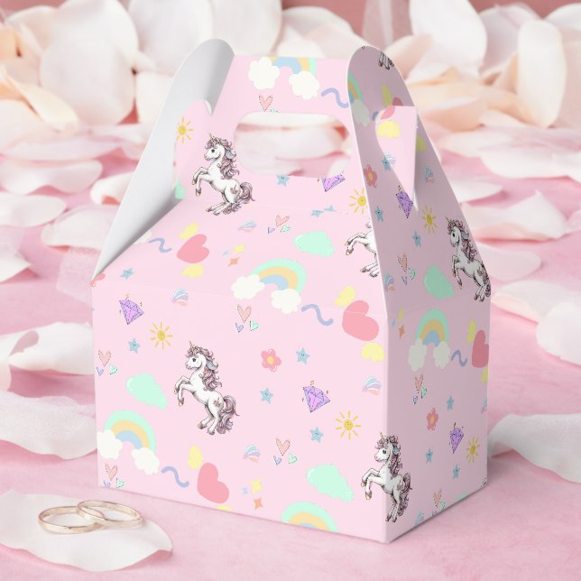 Ballotins Unicorne rose magique princesse fille d'anniversai (Mariage)
