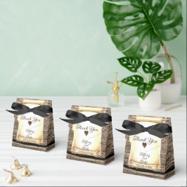 Ballotins Unique Scroll & Feather Pen mariage Favor Boxes