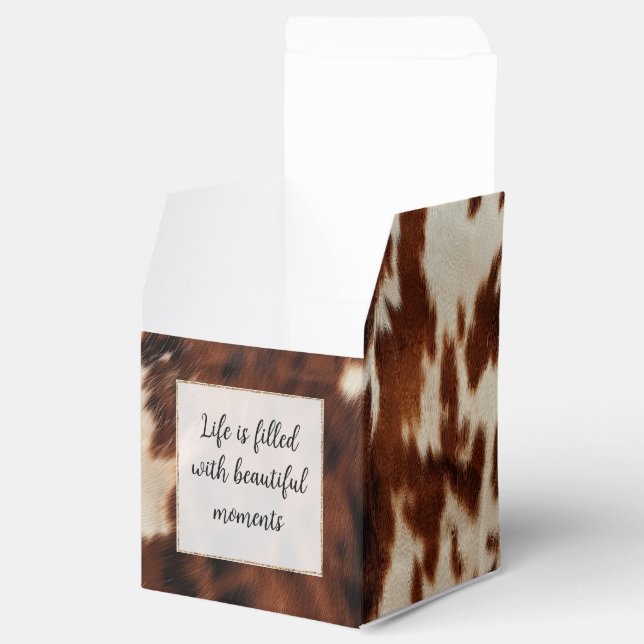 Ballotins Vache blanche Brown (Ouvert)