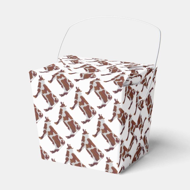 Ballotins Vache Brown et blanche Silhouette (Verso)