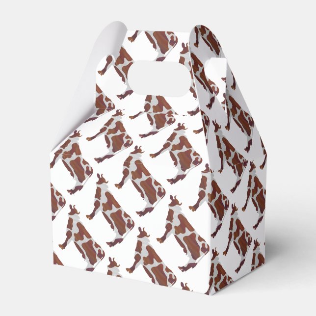 Ballotins Vache Brown et blanche Silhouette (Verso)