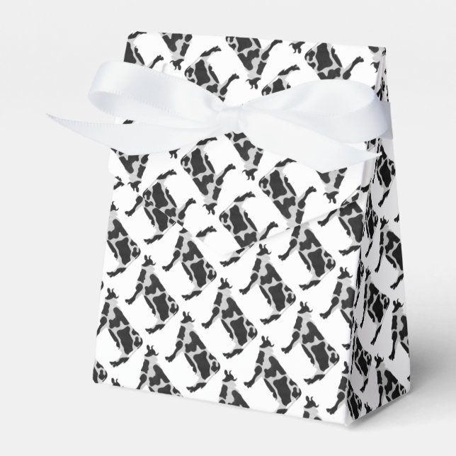 Ballotins Vache Noir et Blanc Silhouette (Verso)