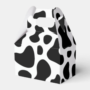 Ballotins Vache noire et blanche Imprimer Anniversaire