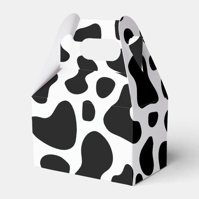 Ballotins Vache noire et blanche Imprimer Anniversaire (Verso)