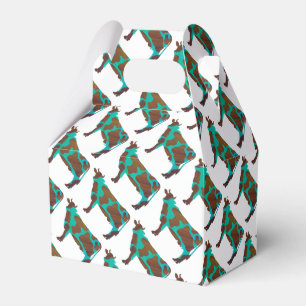 Ballotins Vache Silhouette Brown et Turquoise