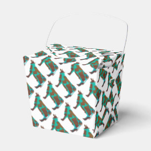 Ballotins Vache Silhouette Brown et Turquoise
