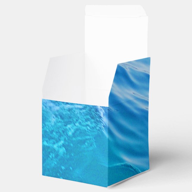 Ballotins vague d'eau bleue coussin (Ouvert)