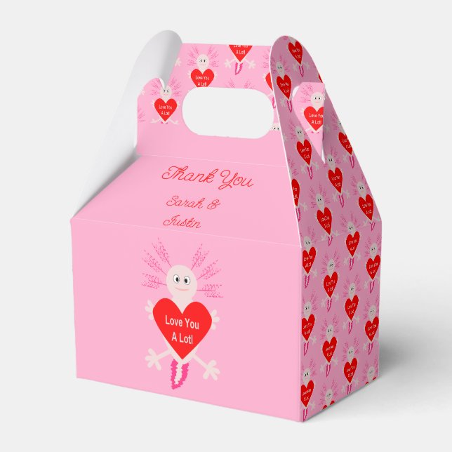 Ballotins Valentines Jour Amour Coeur Axolotl Mariage person (Verso)