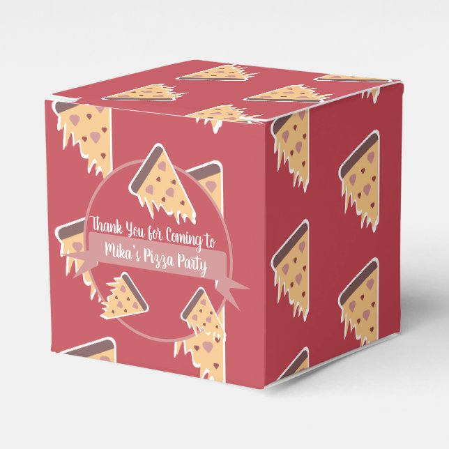 Ballotins Valentines Jour Pizza Party Enfants (Verso)