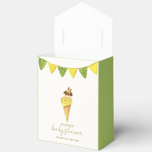 Ballotins Vanille verte Le Baby shower de crème glacée Scoop