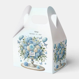 Ballotins Vase bleu blanc Floral Ballotin