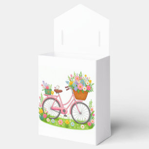 Ballotins Vélo de printemps avec fleurs et oiseaux