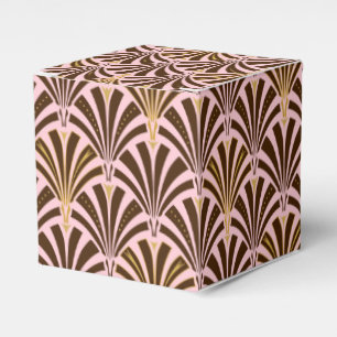 Ballotins Ventilateur Art déco motif - chocolat rose
