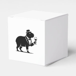 Ballotins Verre à vin capybara drôle minimaliste moderne