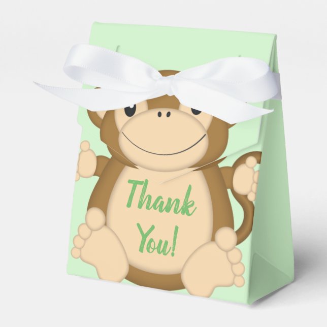 Ballotins Vert Baby shower singe (Verso)