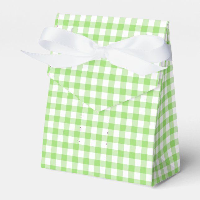 Ballotins Vert de printemps Gingham classique (Verso)