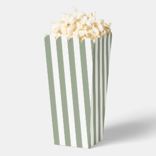 Ballotins Vert sauge et rayure blanche 