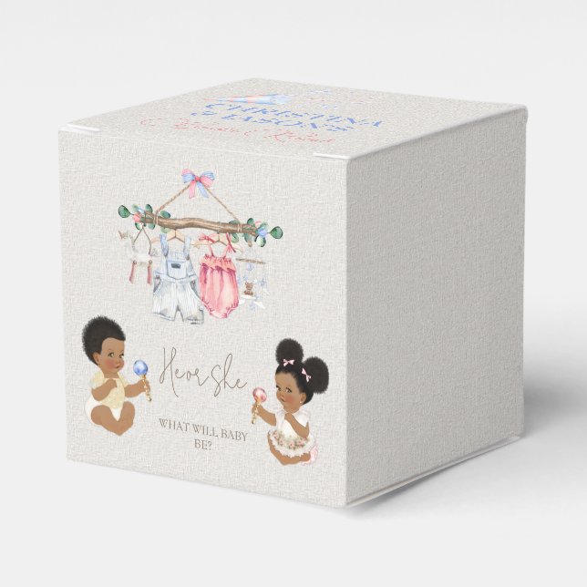 Ballotins Vêtements de bébé Genre Révéler ivoire rose bleu (Verso)