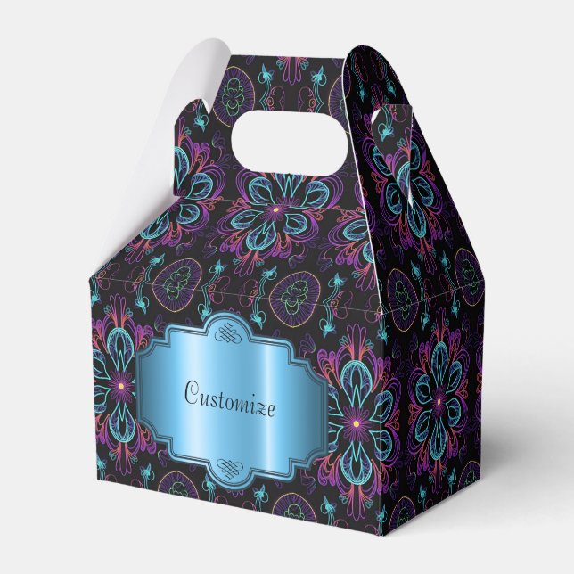 Ballotins Vibrant Abstrait floral Gable (Verso)