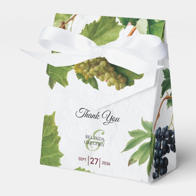 Ballotins Vignoble de raisins Méditerranée Grec Mariage (Verso)