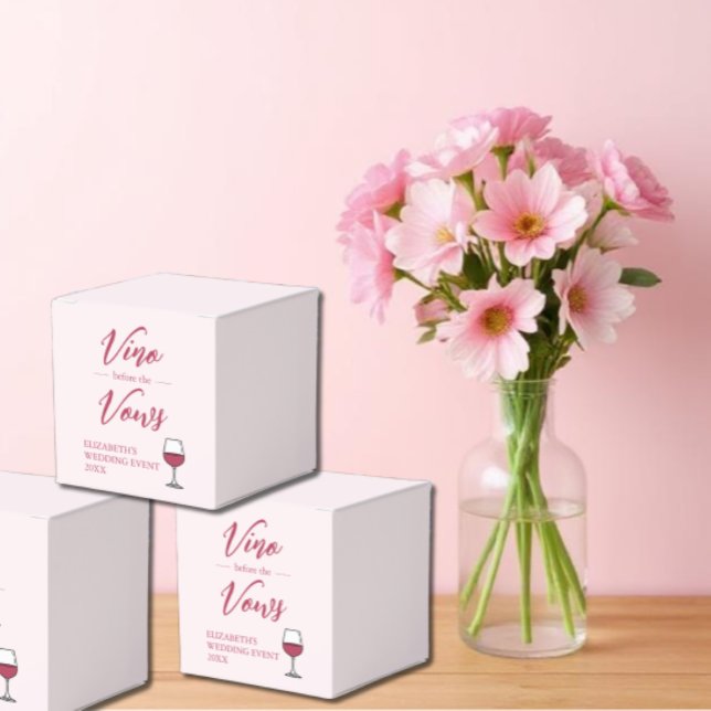 Ballotins Vino Before The Vows Réception de Mariage / Enterr (Créateur téléchargé)