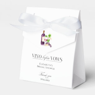 Ballotins Vino Before Vows Réception de Mariage Vin Merci