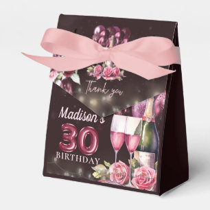Ballotins Vins et ballons de luxe personnalisés 30e annivers