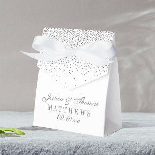 Ballotins Vintage Glam Silver Confetti Mariage