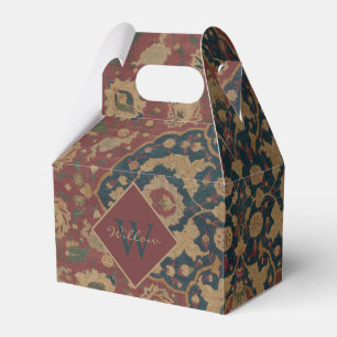 Ballotins Vintage Monogramme Oriental Perse Motif rouge