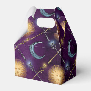 Ballotins Vintage Violet et Or Sorcier Soleil et Lune