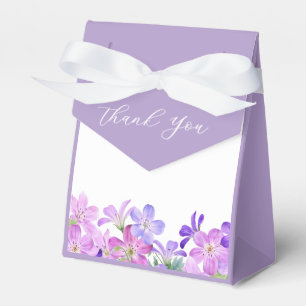 Ballotins Violet Géranium Floral Baby Shower Mariage 