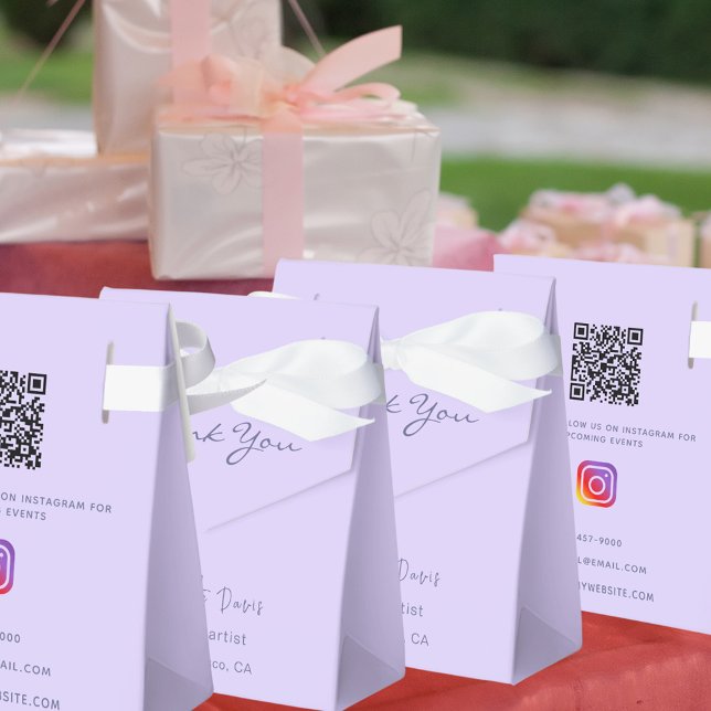 Ballotins Violet lavande entreprise QR code Instagram (Créateur téléchargé)