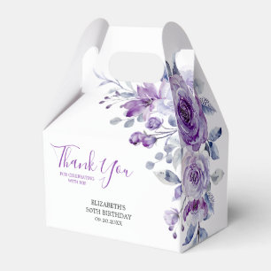 Ballotins Violet Rose verdure Floral Anniversaire Merci