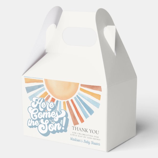 Ballotins Voici le fils Sunshine Boy Baby shower Favor (Recto)