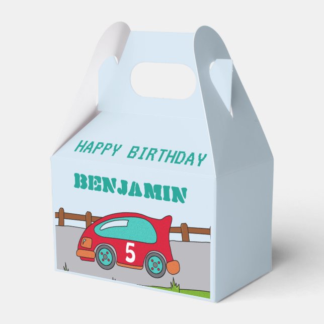 Ballotins Voiture de course Joyeux anniversaire (Verso)