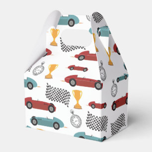 Ballotins Voitures de course Vintages Blue & Red Fast Retro